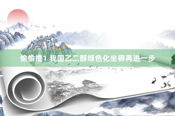 偷偷撸1 我国乙二醇绿色化坐褥再进一步