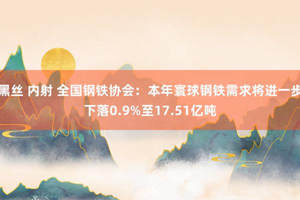 黑丝 内射 全国钢铁协会：本年寰球钢铁需求将进一步下落0.9%至17.51亿吨