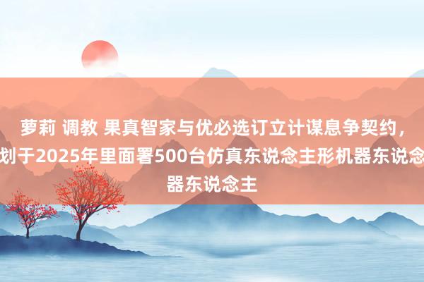 萝莉 调教 果真智家与优必选订立计谋息争契约，策划于2025年里面署500台仿真东说念主形机器东说念主